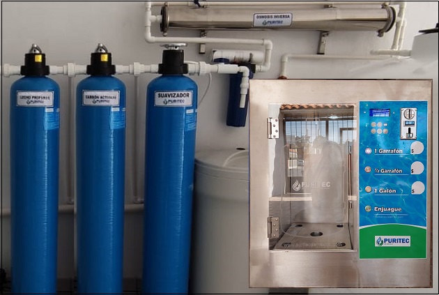 ECOA Variaciones, Una máquina expendedora de agua purificada, Retail