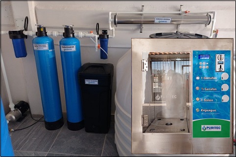 purificadora de agua automática